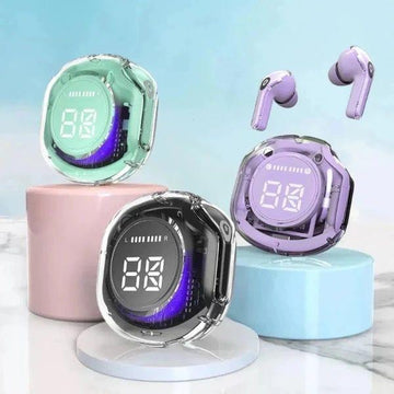 Bluetooth Earbuds Fast Charge Purple Pink Blue