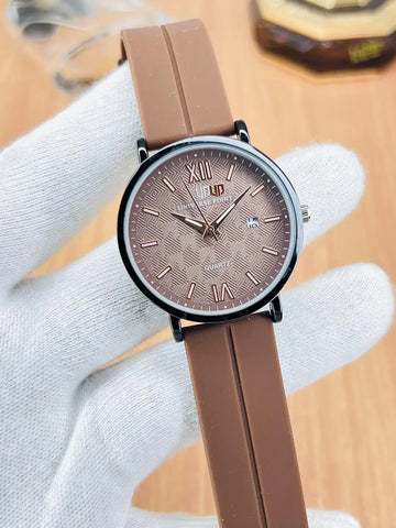 Men's Magnet Strap Watch Round Dial