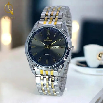 Fittrosss Day & Date Watch Gold plated